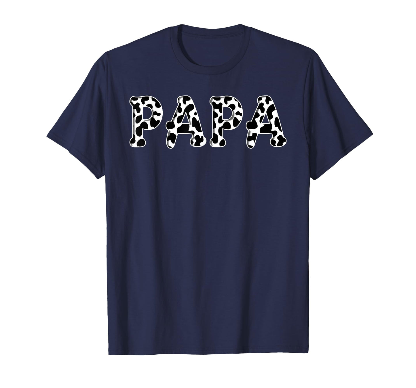 Cow Papa Birthday Family Matching Girl Boy Farm Birthday T-Shirt