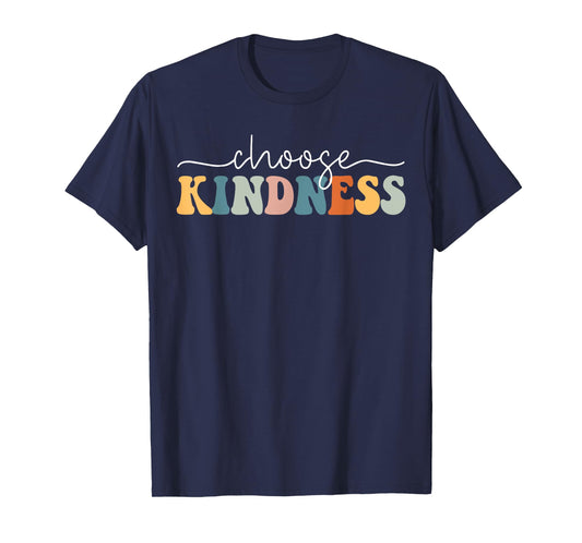 Choose Kindness Retro Groovy Kindness Inspirational T-Shirt