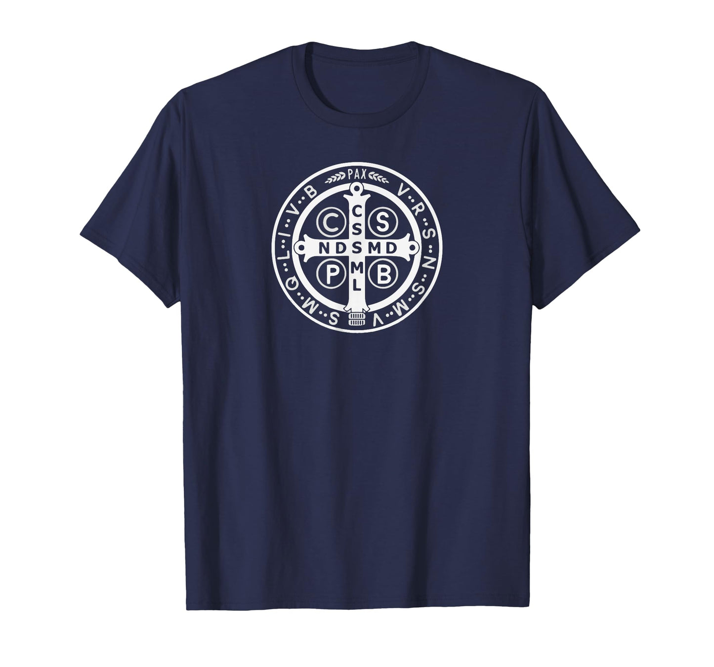 Street, Benedict Medal Catholic Saint Cross Prayer T-Shirt