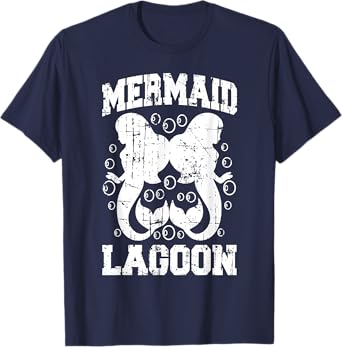 MERMAID LAGOON Shirt for Women Vintage Island Graphic Tee T-Shirt