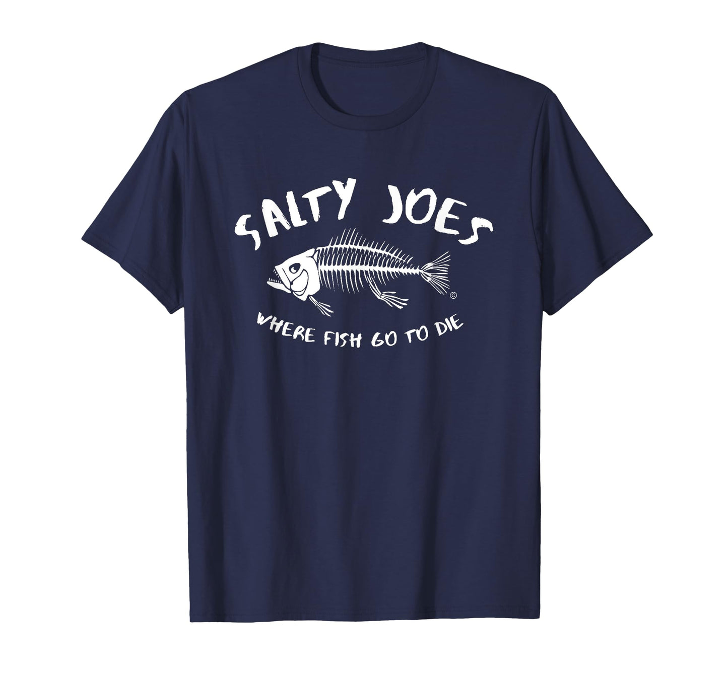 Salty Joe's Where Fish Go To Die Surf Shop Graphic T-Shirt