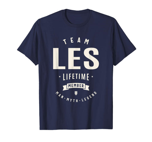 Team Les Lifetime Member Funny Name Les T-Shirt