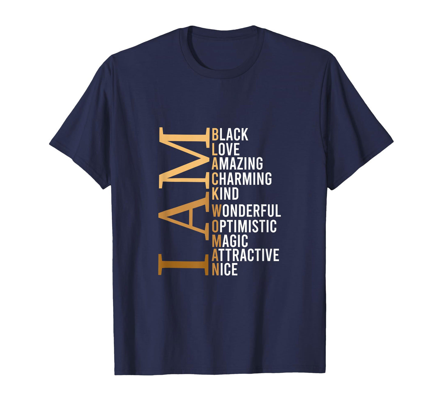 I Am Black Woman Beautiful Magic T-Shirt