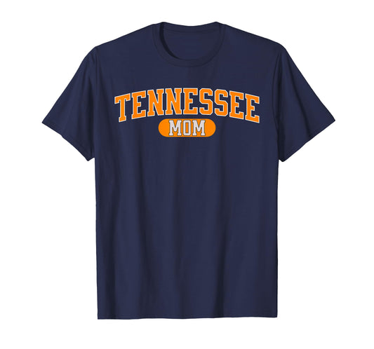 Vintage Tennessee Mom Bold Retro Varsity Lettering T-Shirt