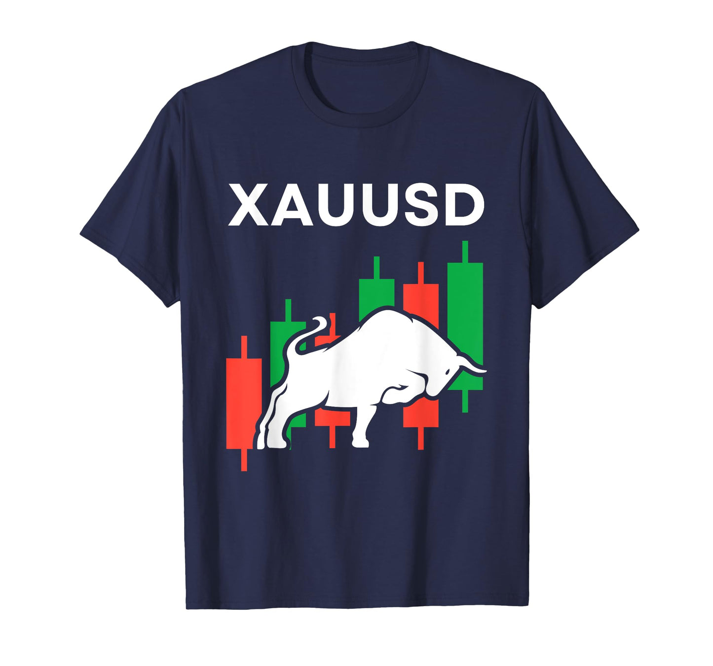 Trading Design For Men Women XAUUSD Forex Day Trader Bull T-Shirt