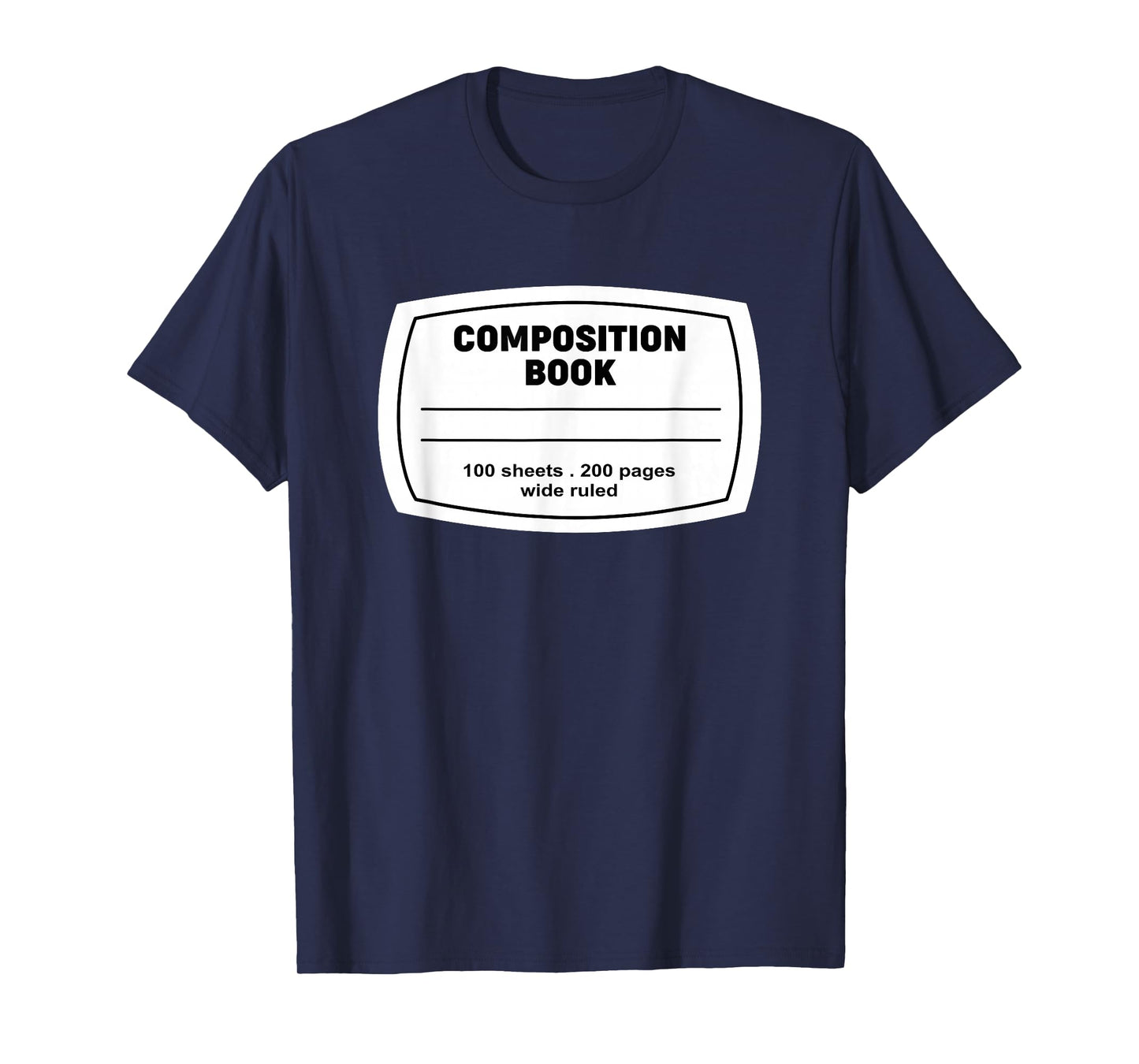 Composition Notebook Halloween Costume Teacher Student T-Shirt