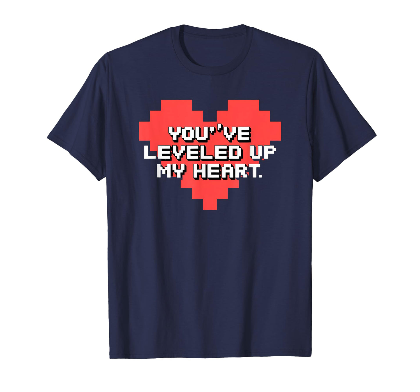 You've Leveled Up My Heart Gamer Love Valentine's Day Retro T-Shirt