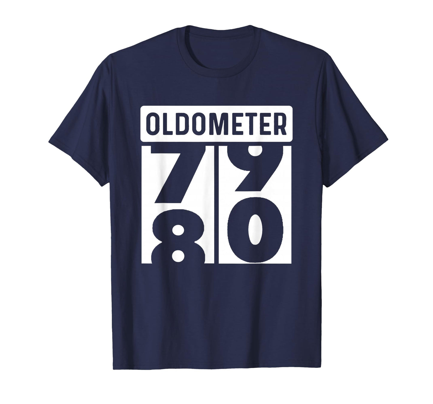 Classic Car Truck Tractor Auto Mechanic Collector Oldometer Odometer Funny 80th Birthday Gift 80 yrs Old Joke T-Shirt