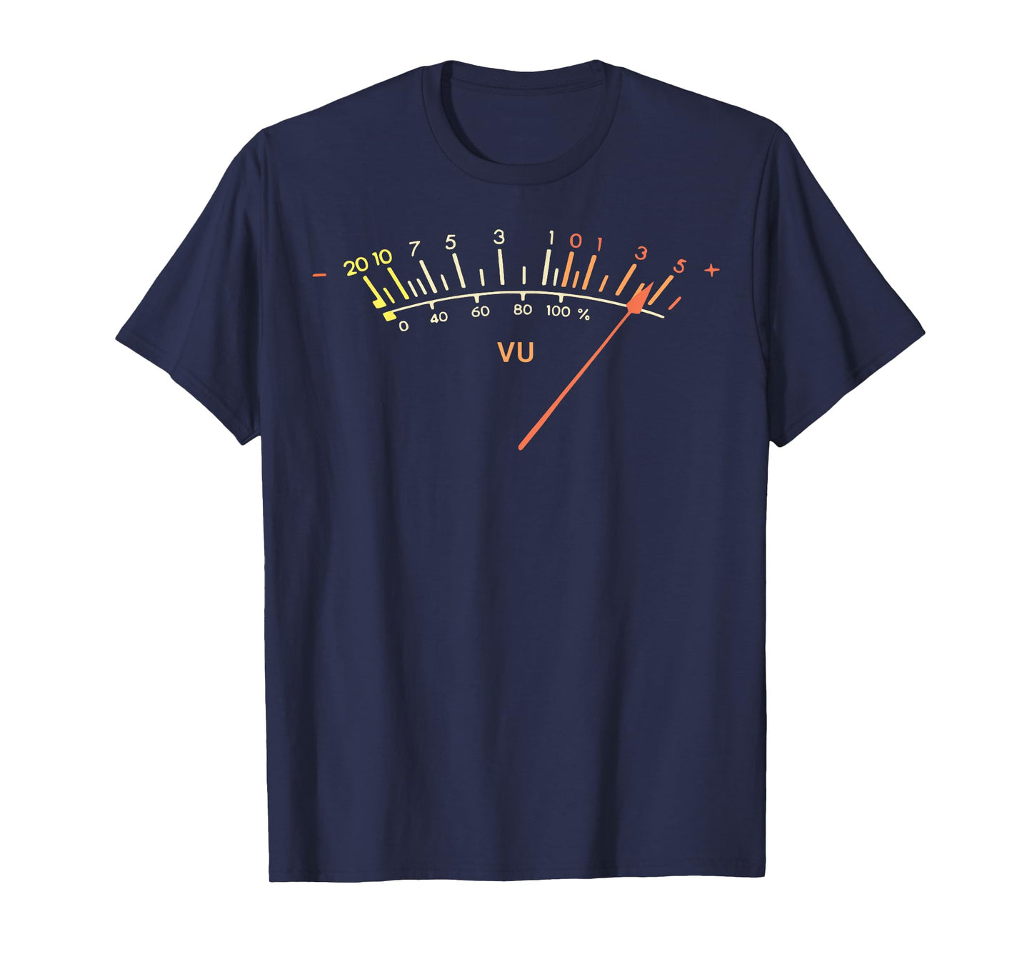 Retro VU Meter Hi-Fi Vintage Stereo Sound Audio Engineer T-Shirt