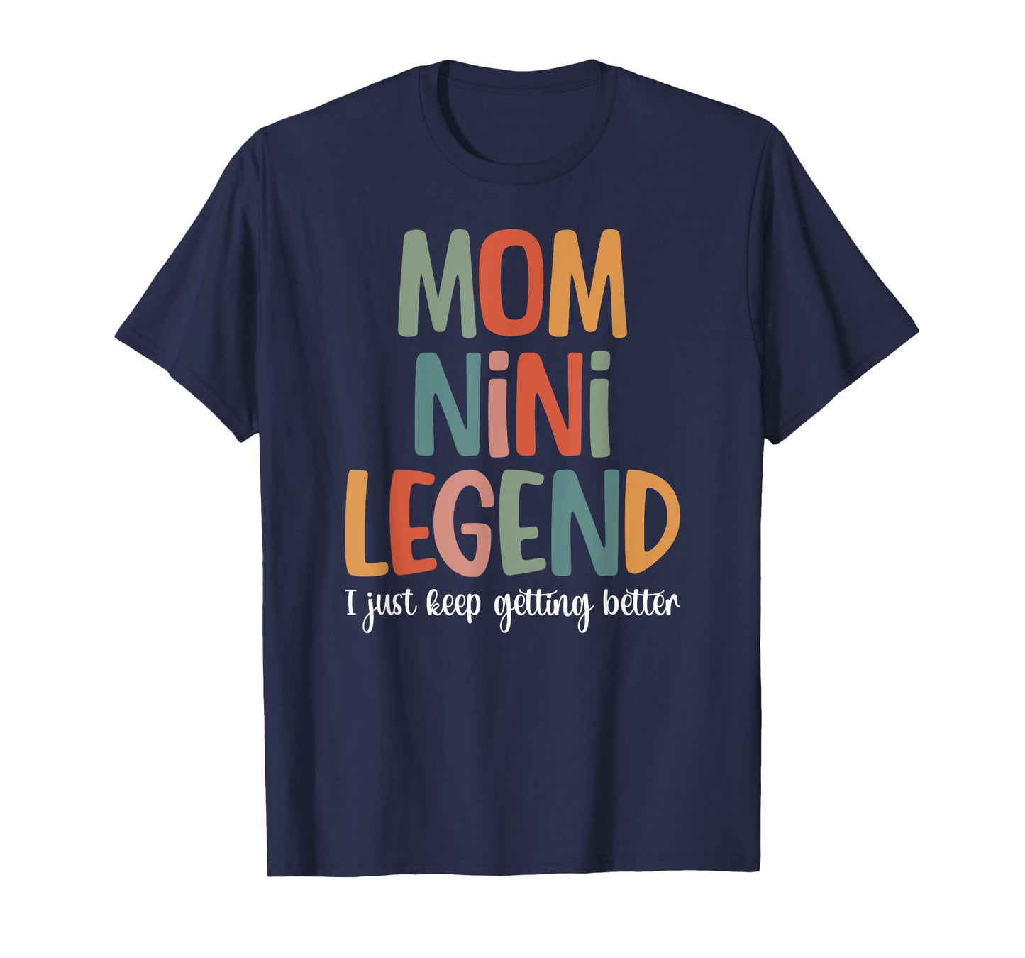 Mom Nini Legend Nini Grandma Nini Grandmother T-Shirt