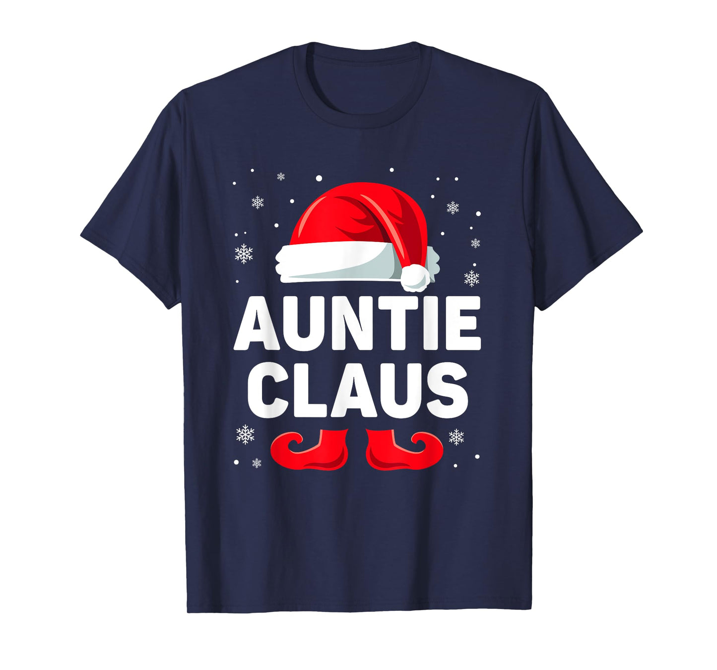 Auntie Claus Christmas Matching Family Group Funny Xmas T-Shirt