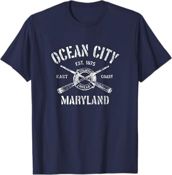 Ocean City MD T-Shirt Vintage Nautical Boating Tee T-Shirt