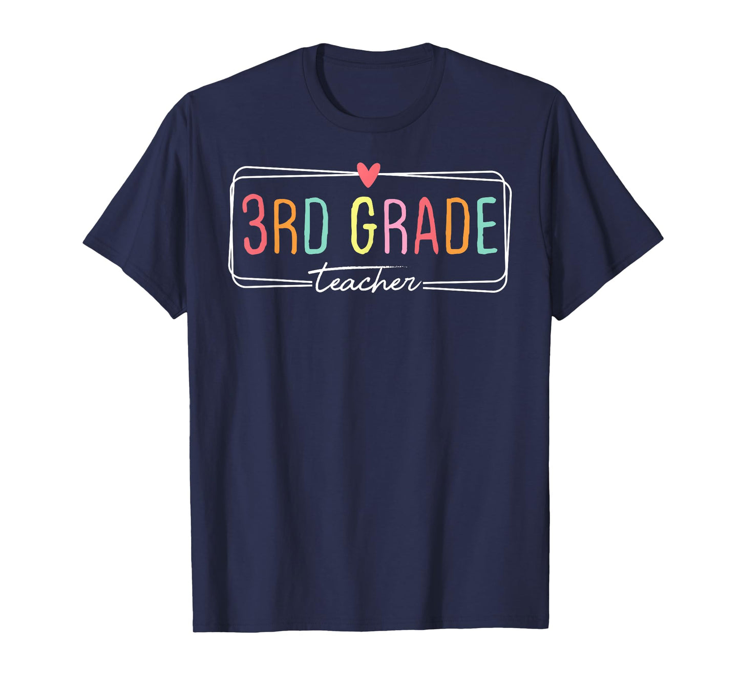 Third Grade Teacher Life 3rd Grade Back To School Heart Love Men Women Girls Kids T-Shirt