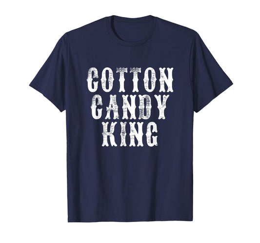 Cotton Candy King - Fun Carnival State Fair Amusement Park T-Shirt