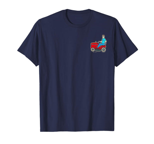 King Of The Hill Hank Hill Mows Small Left Chest Pocket Logo T-Shirt