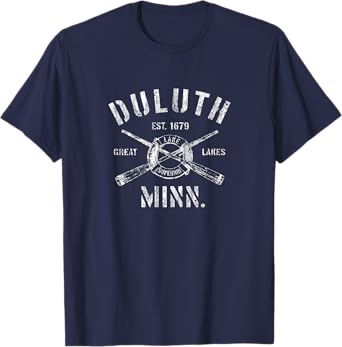 Duluth Minnesota MN T-Shirt Vintage Nautical Boating Tee T-Shirt