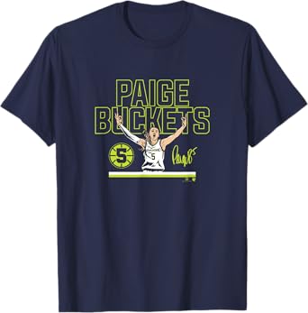Paige Bueckers - Buckets Stripe (Navy) - Dallas Basketball T-Shirt