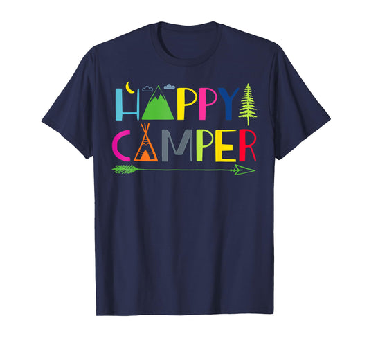 Arrow Camper Happy Summer Camp Camping Gift Men Women Kids T-Shirt