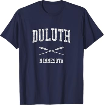 Duluth Minnesota MN Vintage Nautical Sports Design Tee T-Shirt