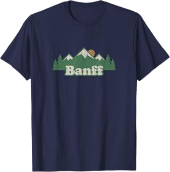 Banff Alberta Canada T Shirt Vintage Hiking Mountains Tee T-Shirt