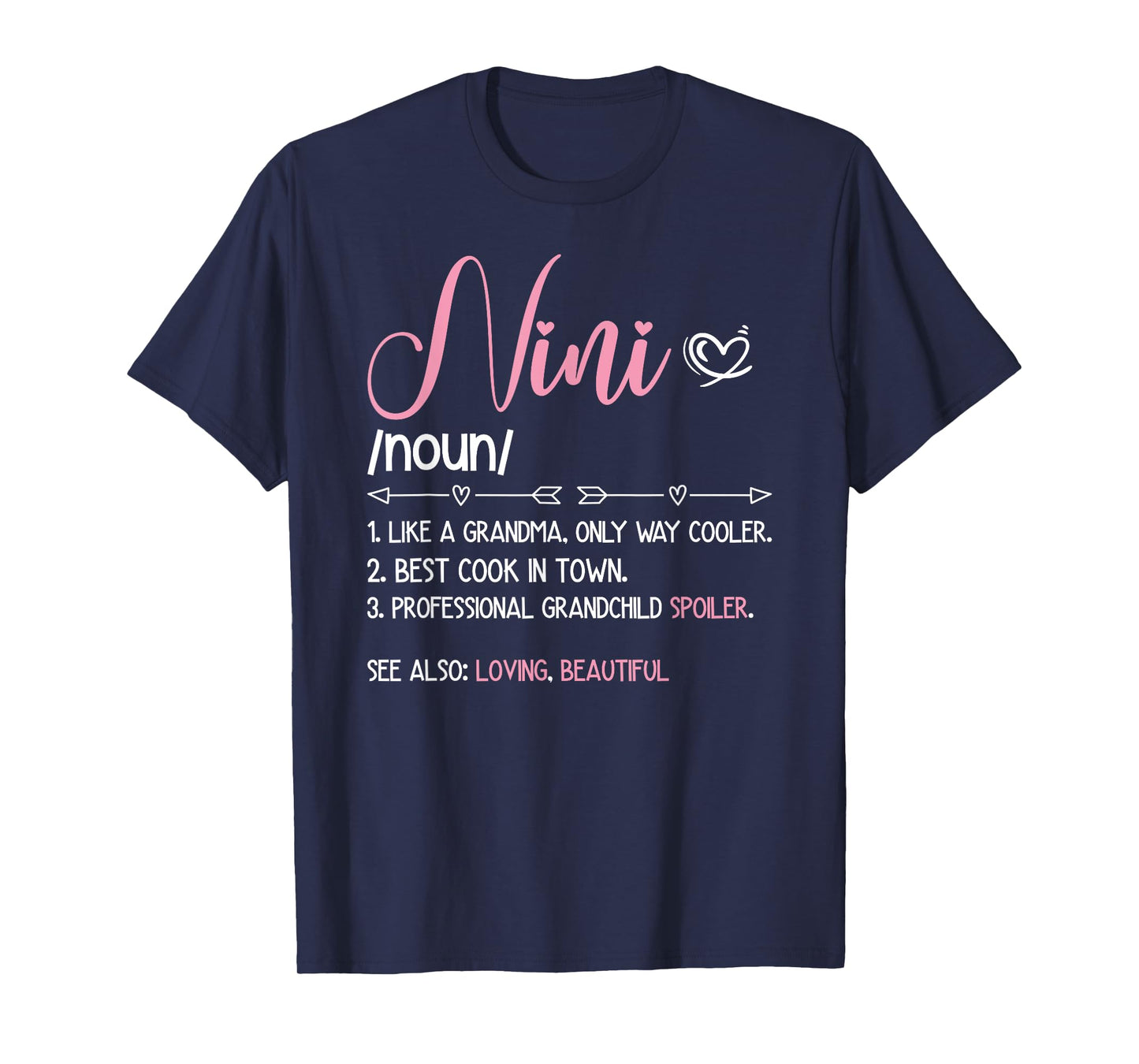 Nini Grandma Definition Nini Grandmother T-Shirt