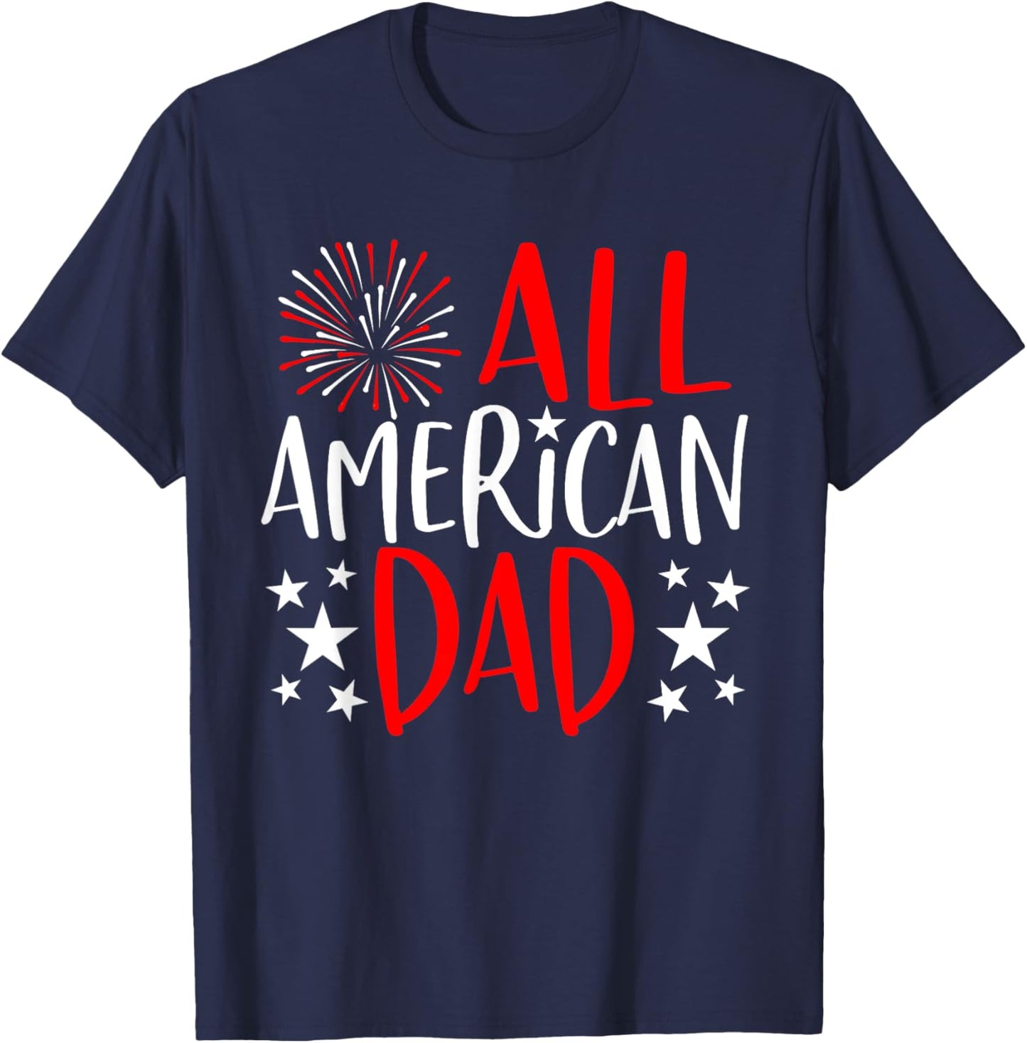 Mens 4th of July Family Matching Shirts All American Dad TShirt T-Shirt