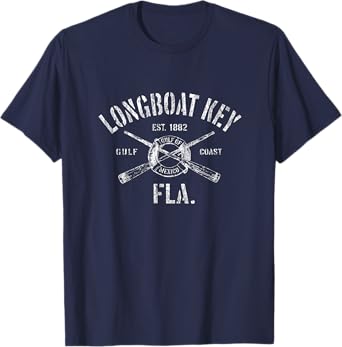 Longboat Key FL T-Shirt Vintage Nautical Boating Tee T-Shirt