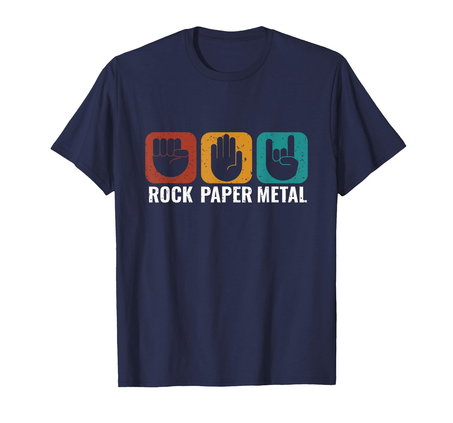 Rock Paper Metal Metalhead metal Music Metal Fan T-Shirt