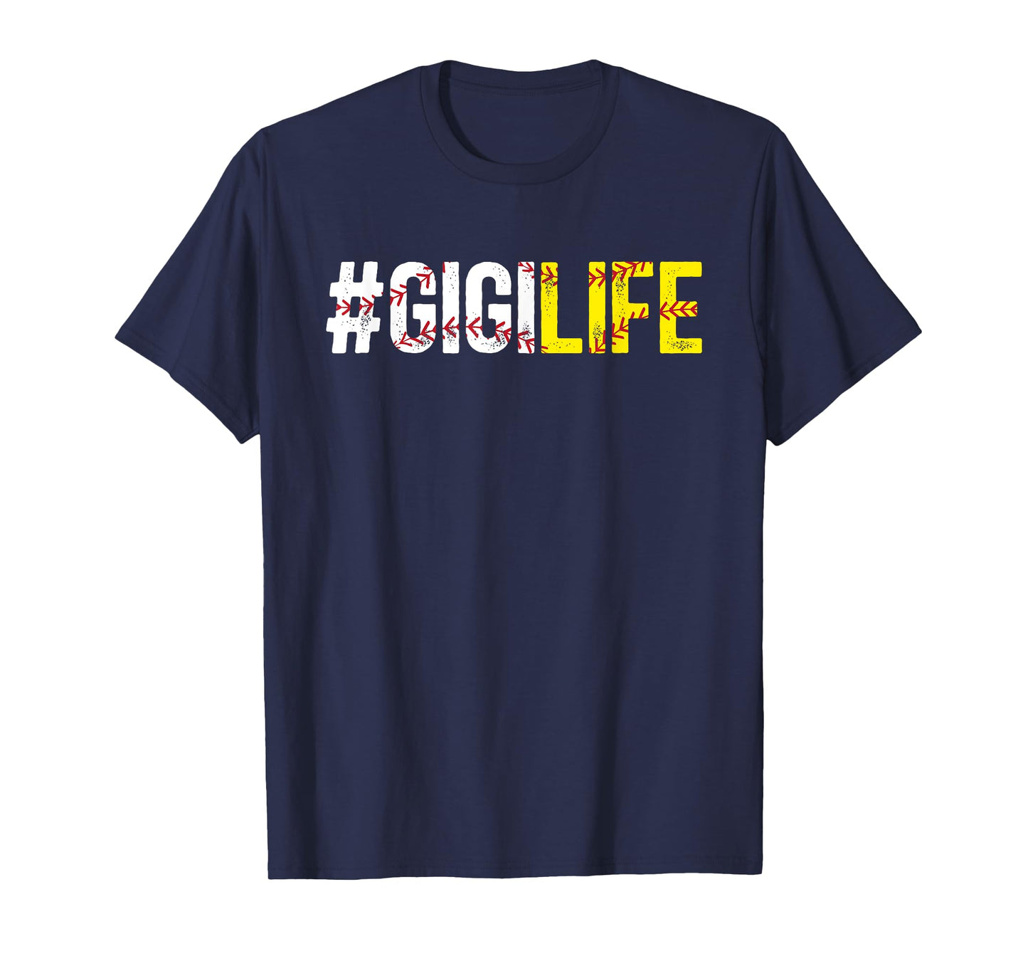 Softball Baseball Gigi Life Baseball Softball Gigi Grandma T-Shirt