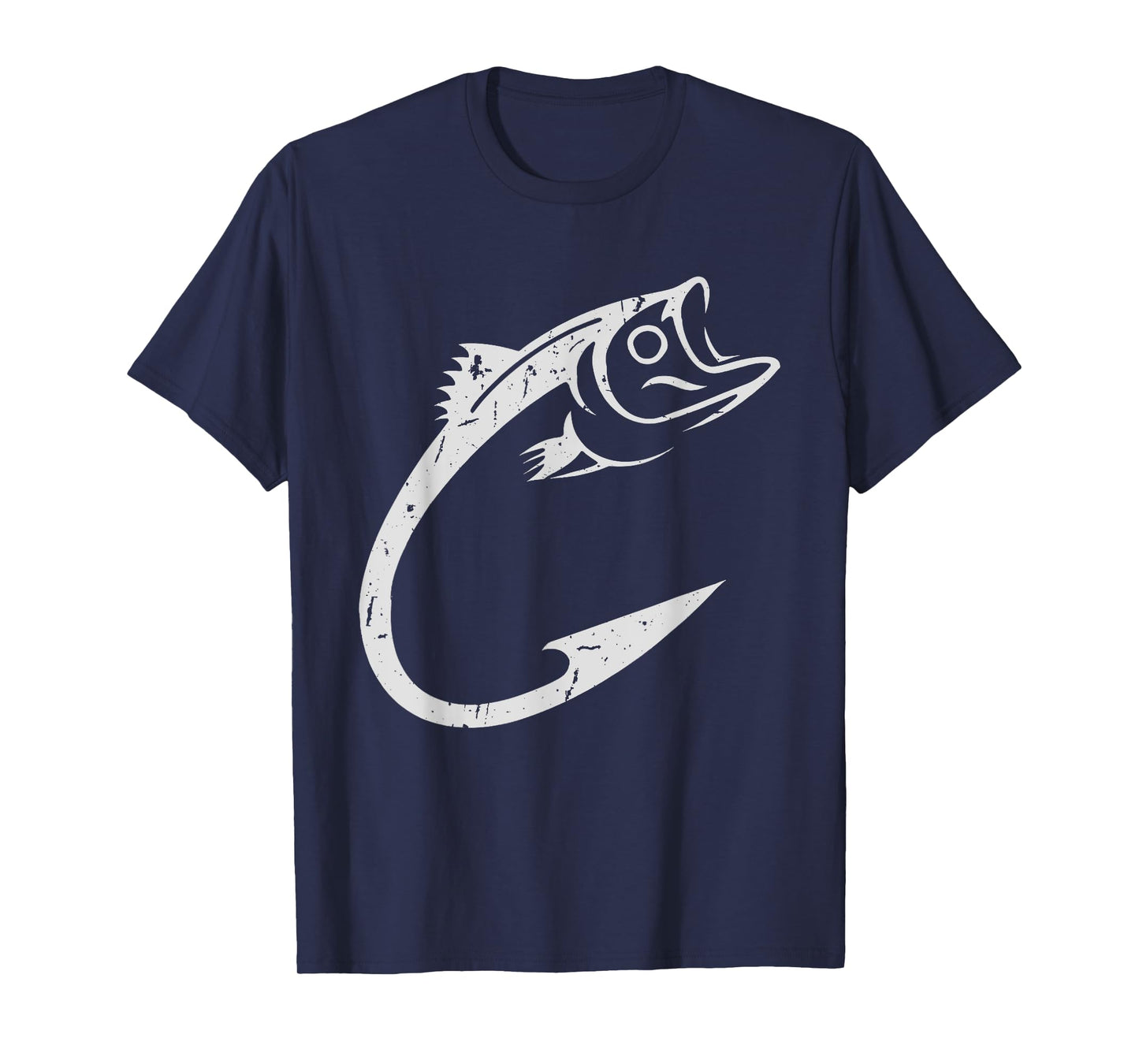 Fish Hook Minimal Art Cool Fishing Lover Art Lover presents T-Shirt