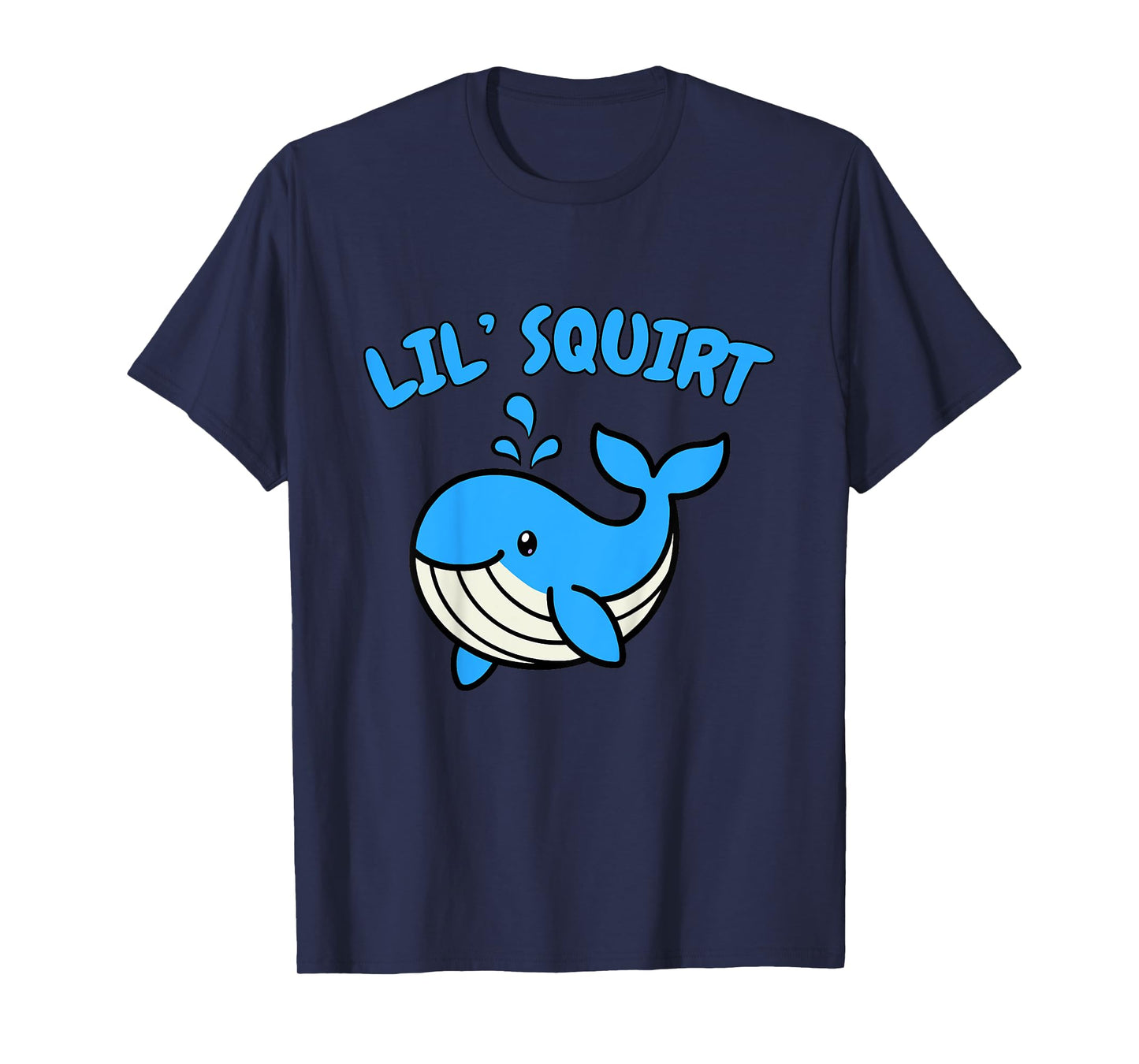 Cute Whale Lover Kids Lil Squirt Toddler Baby Boy Girl Youth T-Shirt