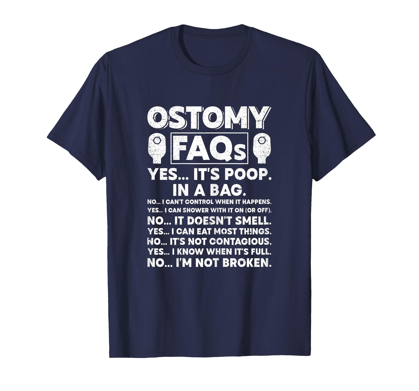 Funny Ostomy Warrior ostomy surgery recovery T-Shirt