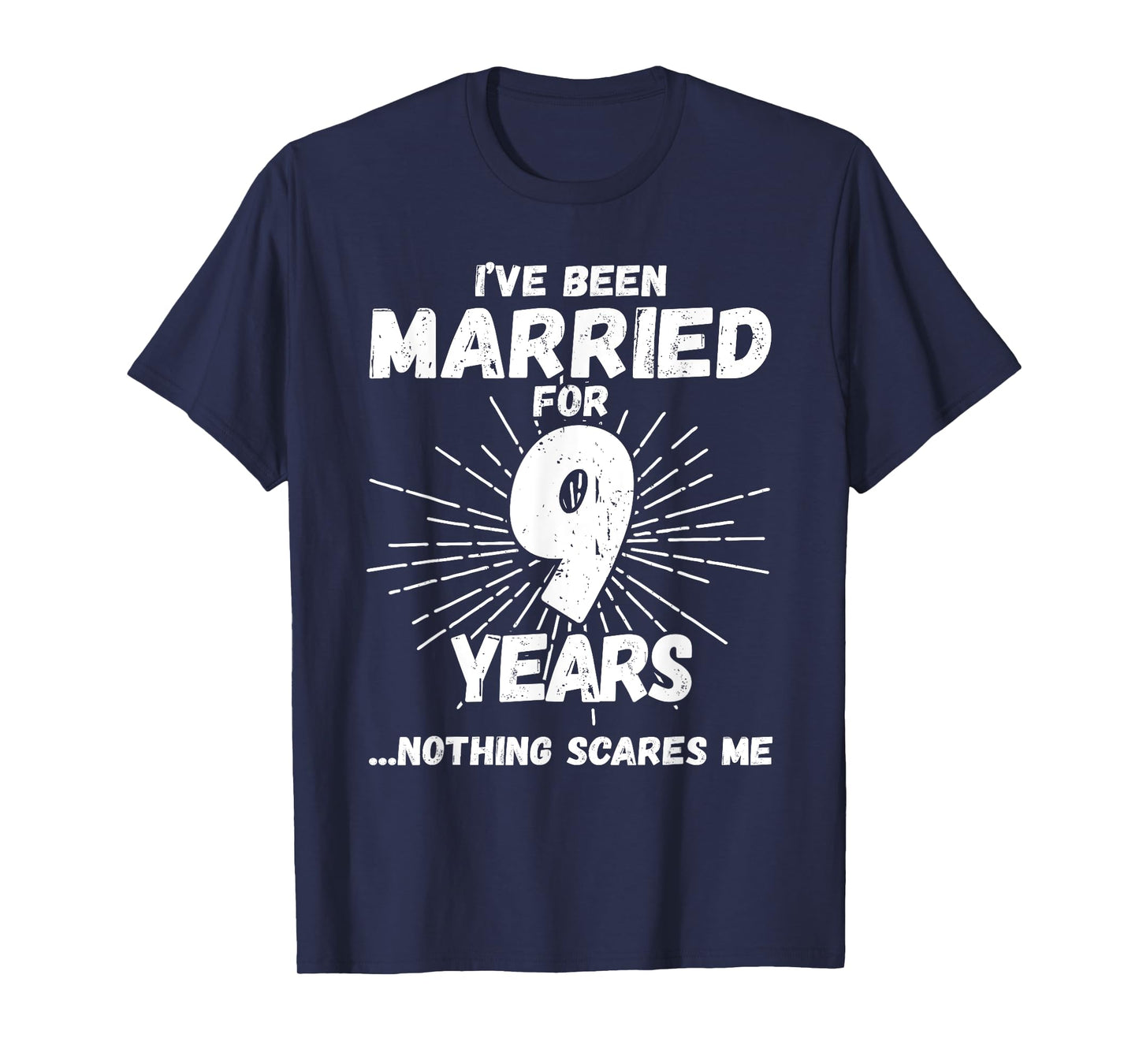 Couples Married 9 Years - Funny 9th Wedding Anniversary T-Shirt
