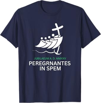 Catholic Jubilee 2025 Stained Glass Pilgrims Hope T-Shirt