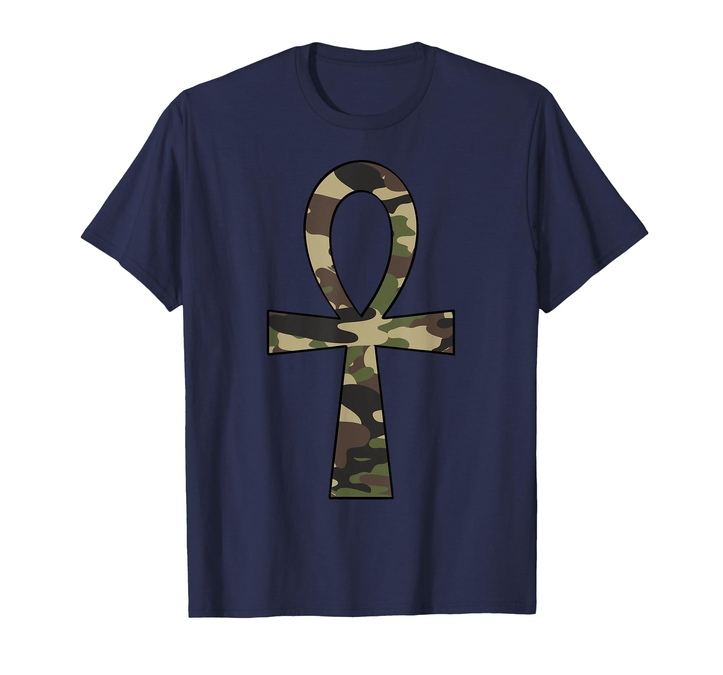 Ankh Cross Camo Egyptian African Pride T-Shirt