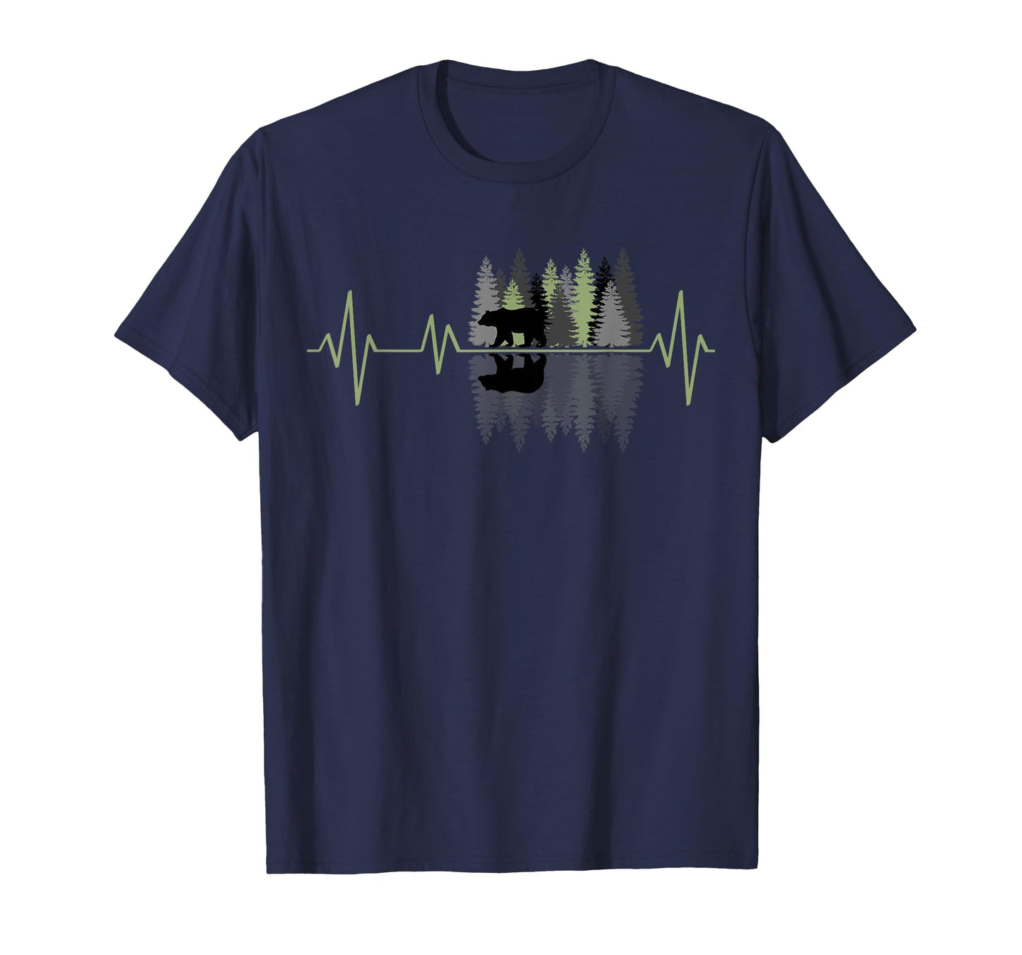 Trees Reflection Wildlife Nature Forest Outdoor Heartbeat T-Shirt
