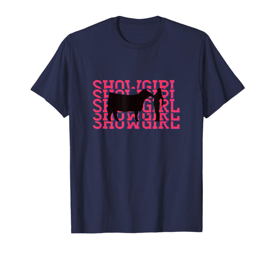 Showgirl Livestock Cattle Showing - Fun Show Cattle T-Shirt