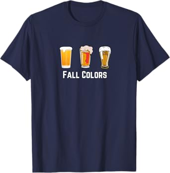 Craft Beer Pint Glasses Fall Colors T-Shirt