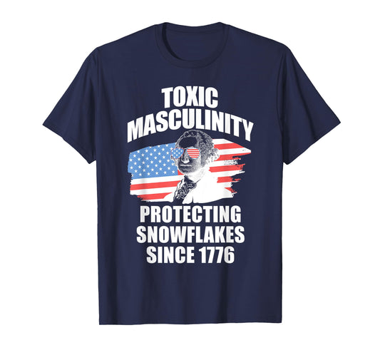 Republican Toxic Masculinity American Flag George Washington Women Men T-Shirt