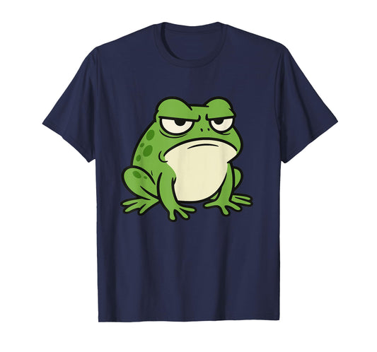 Funny Grumpy Frog Toad Animal Design Gift for Men Women Kids T-Shirt
