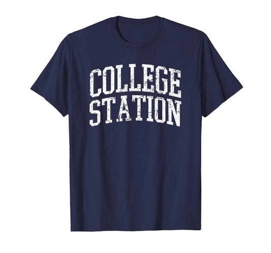 College Station TX- Throwback Design - Vintage Worn Classic T-Shirt
