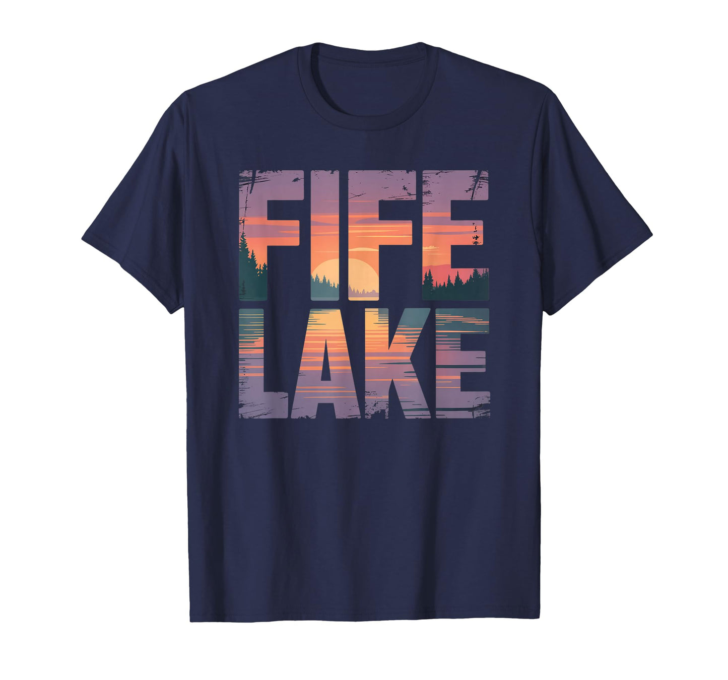 Fife Life Fife Lake Sunset Up North Michigan MI T-Shirt