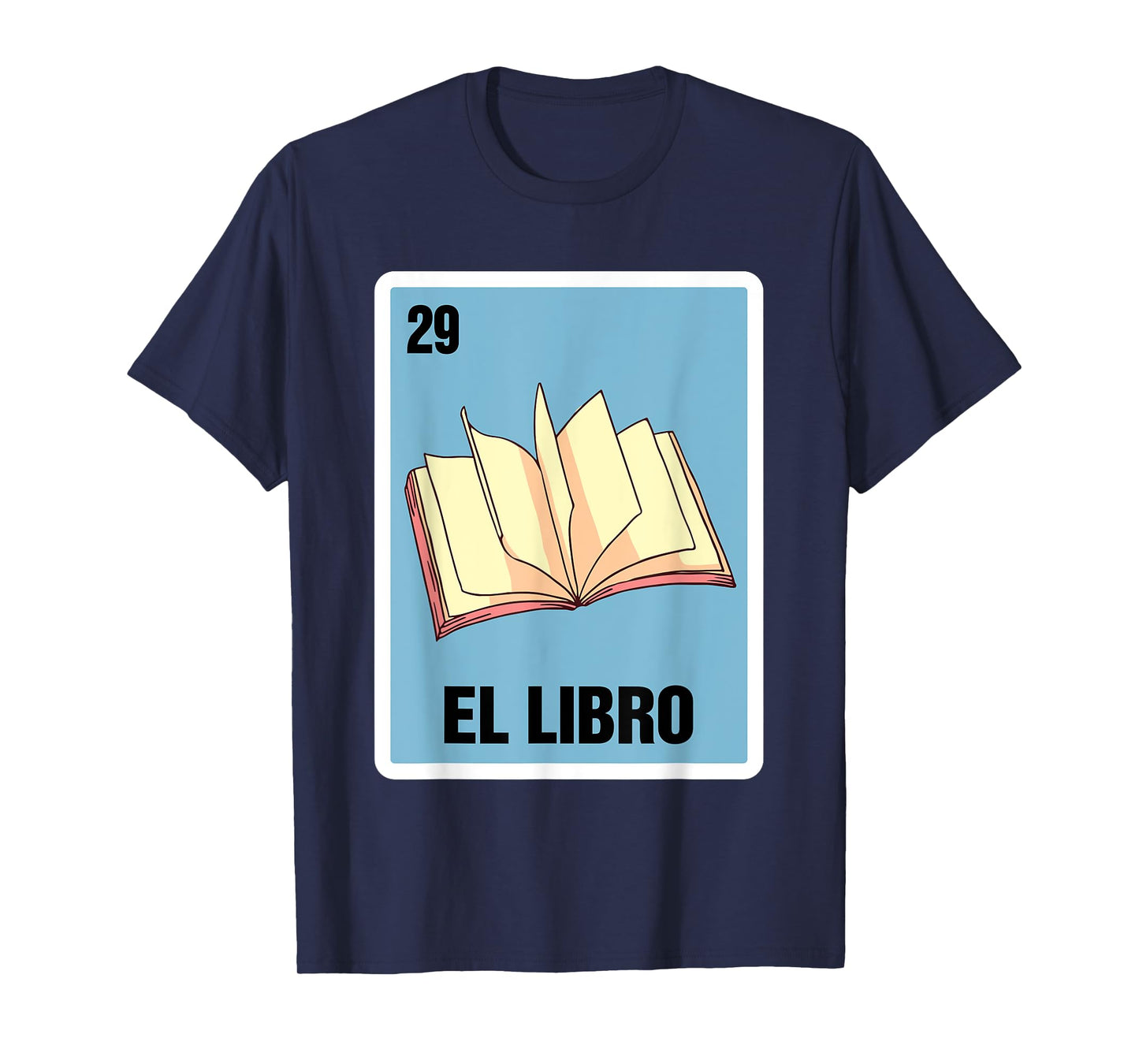 Spanish Mexicana Reading Book El Libro Mexican Bingo Card T-Shirt