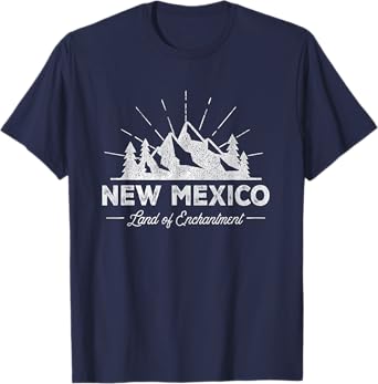 New Mexico T Shirt Vintage NM Hiking Retro Tee Design T-Shirt