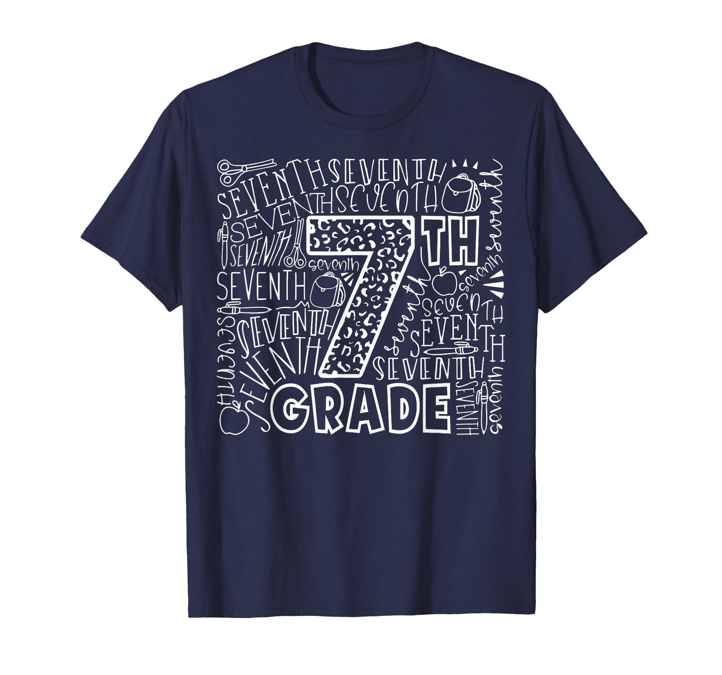 7th Grade Typography Team Seventh Grade Back To School T-Shirt