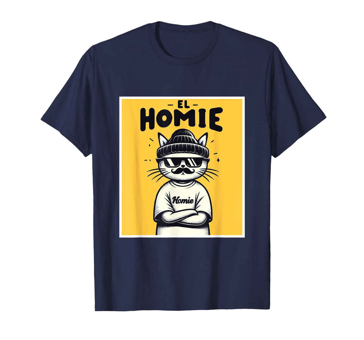LIL HOMIE Cute Cholo Cat Chicano Art West Coast Hip Hop Prem T-Shirt