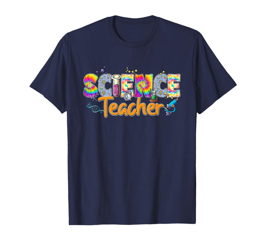 Science Teacher Tie Dye Back To School Teaching Men Women T-Shirt