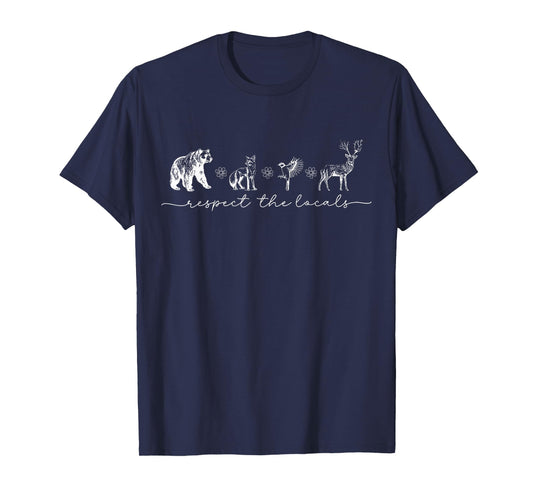 Vintage Respect The Local Wildlife Animal Nature Lover T-Shirt