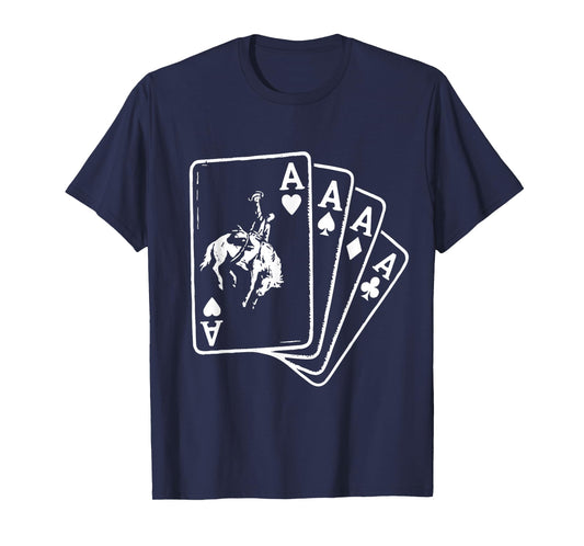 Cowboy Ace Card Western Rodeo Poker T-Shirt
