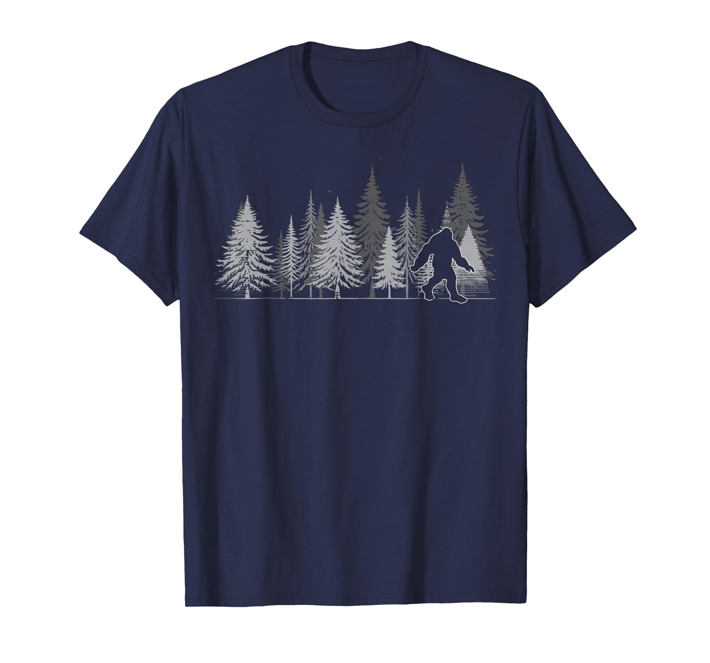 Forest Bigfoot Trees Outdoor Sasquatch Wildlife Men Women T-Shirt